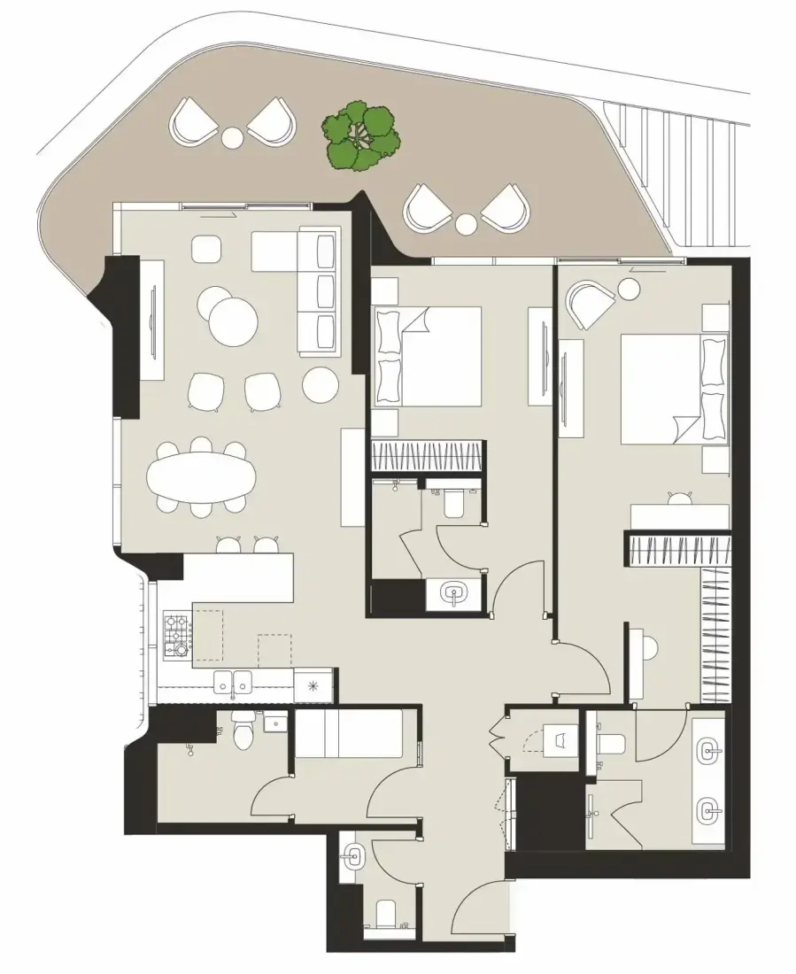 2 Bedrooms in Artistry Two Residences