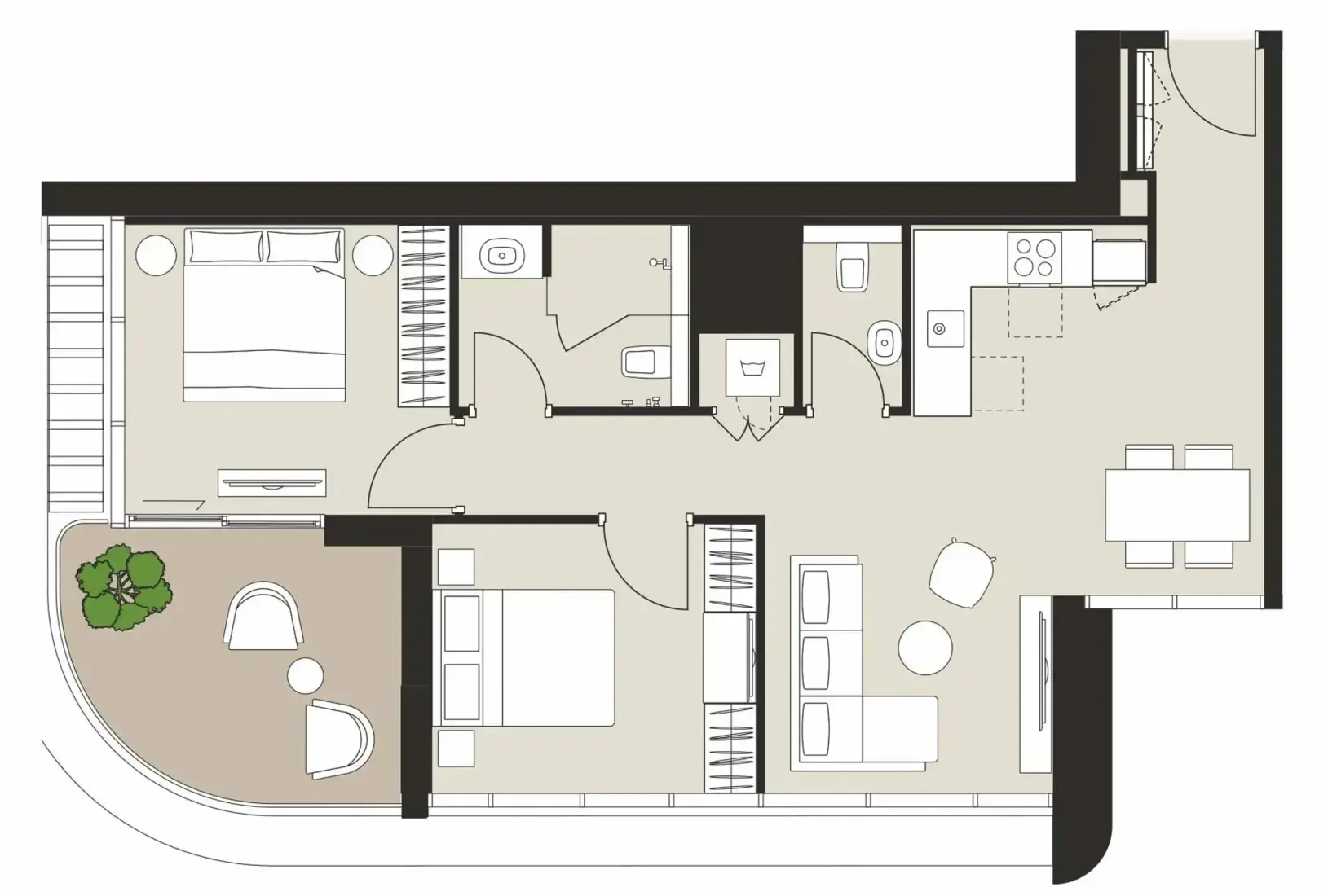 2 Bedrooms in Artistry Two Residences