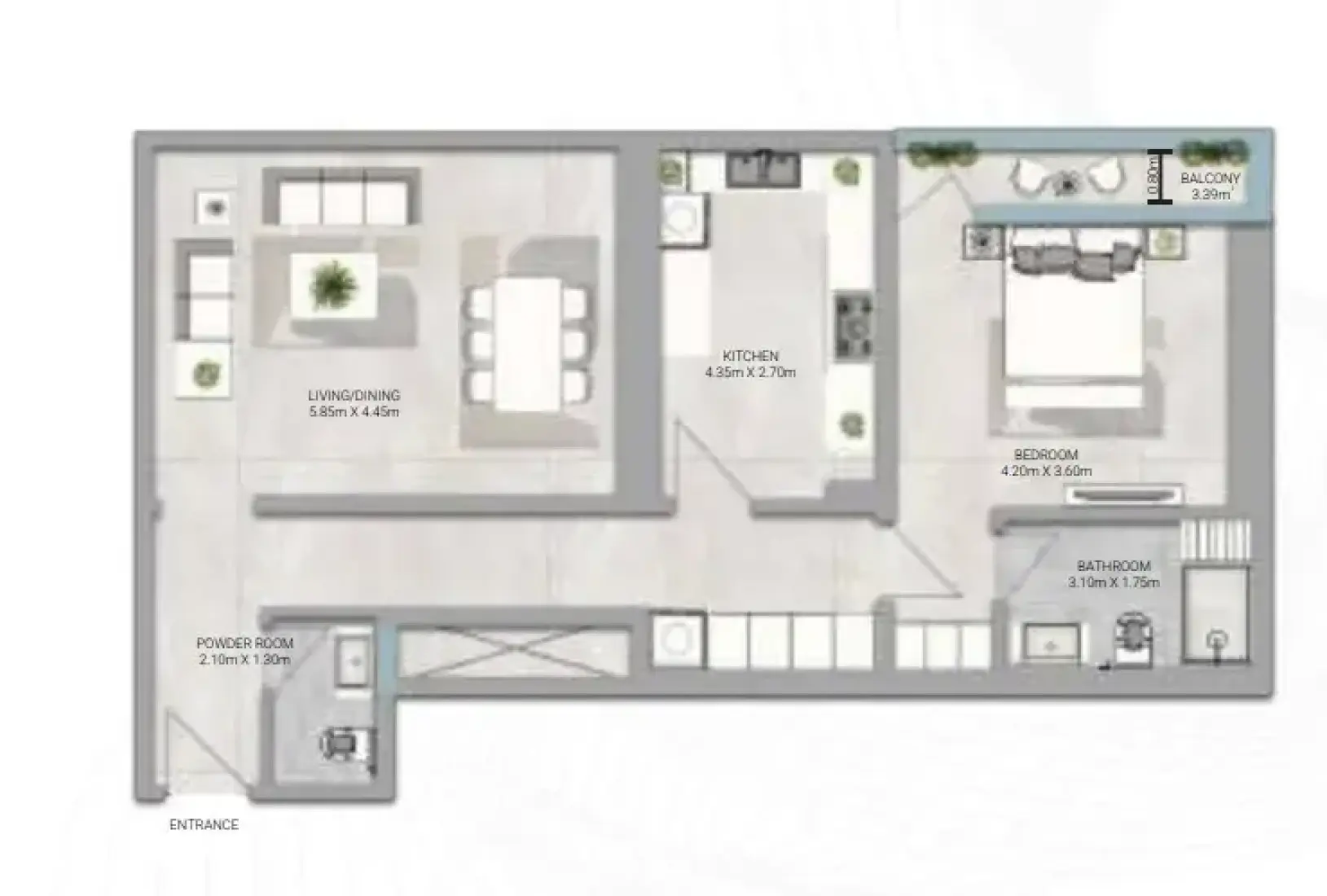 1 Bedroom in Amwaj Tower