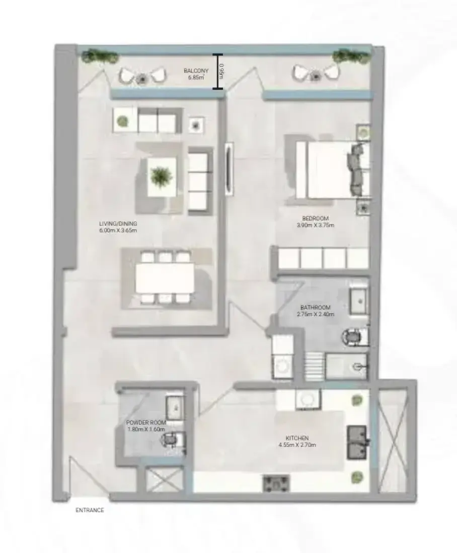 1 Bedroom in Amwaj Tower