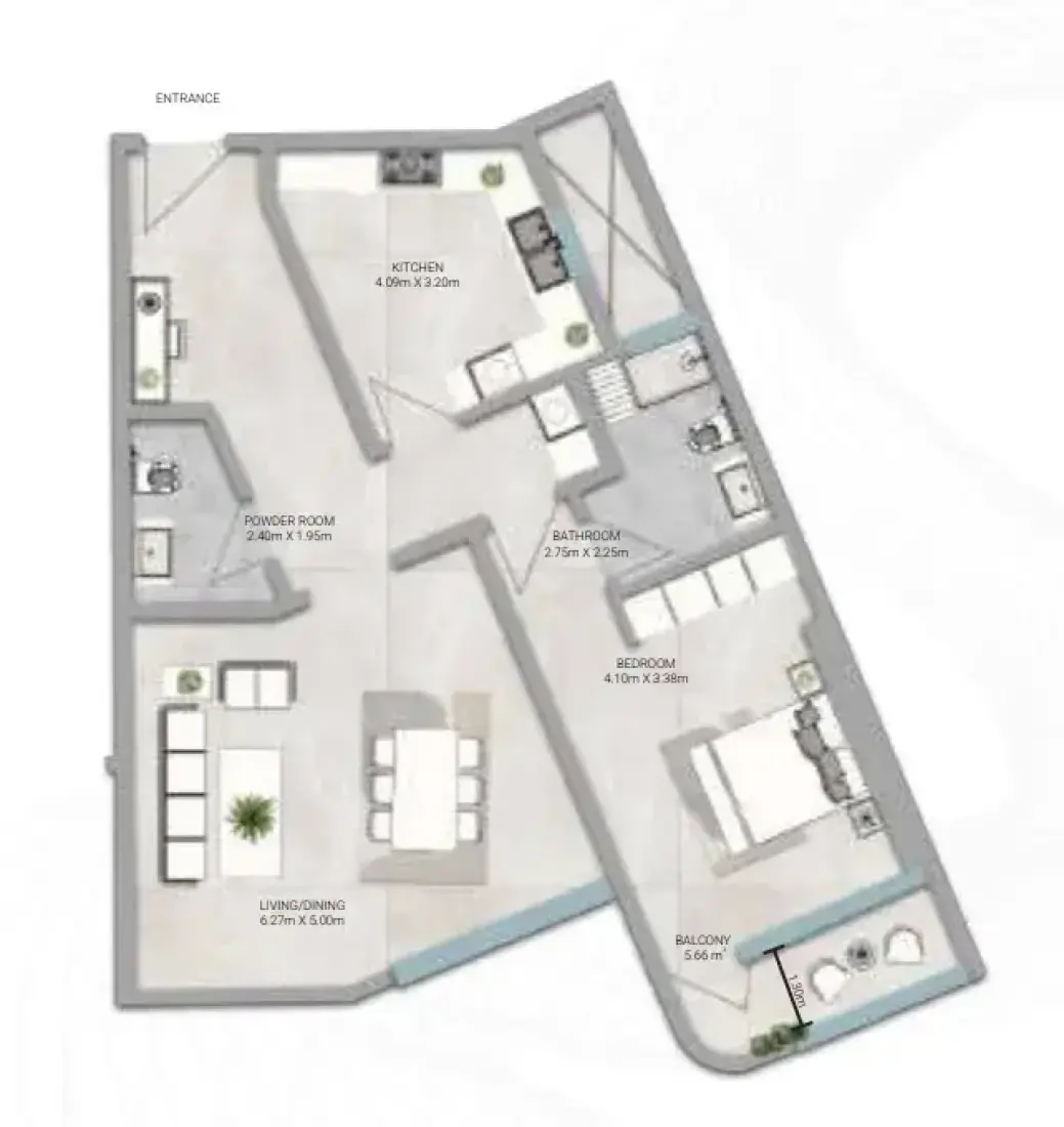 1 Bedroom in Amwaj Tower