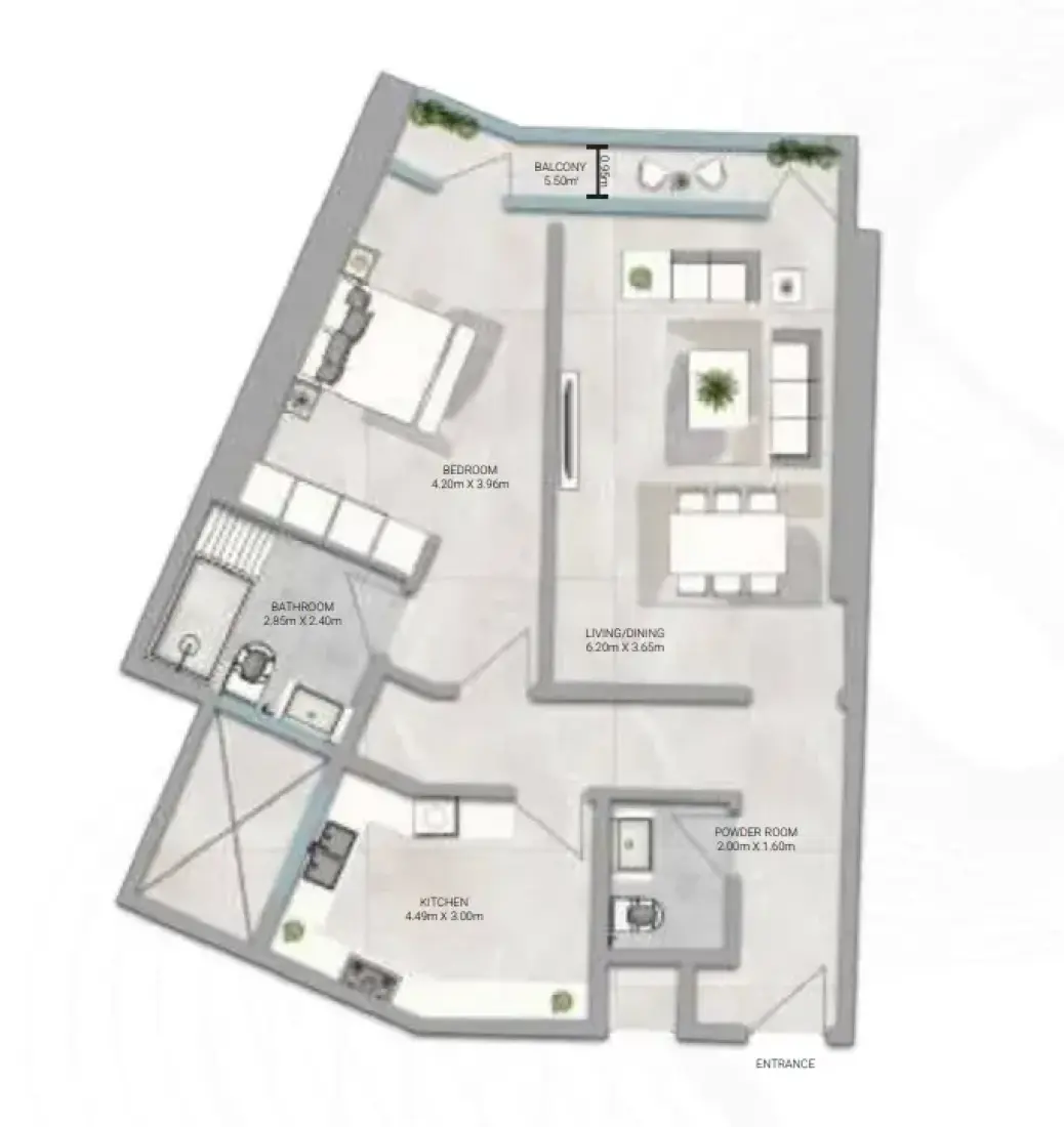 1 Bedroom in Amwaj Tower