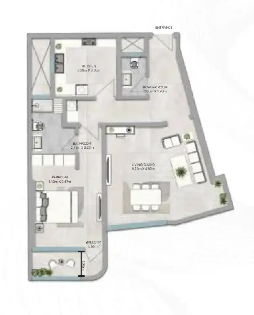 1 Bedroom in Amwaj Tower