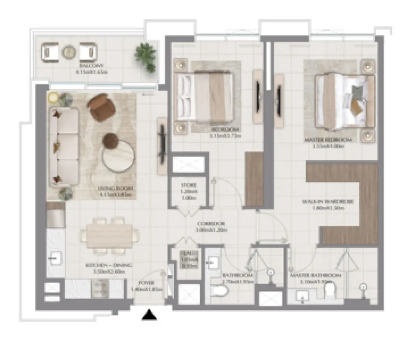 2 Bedrooms in Terra Woods