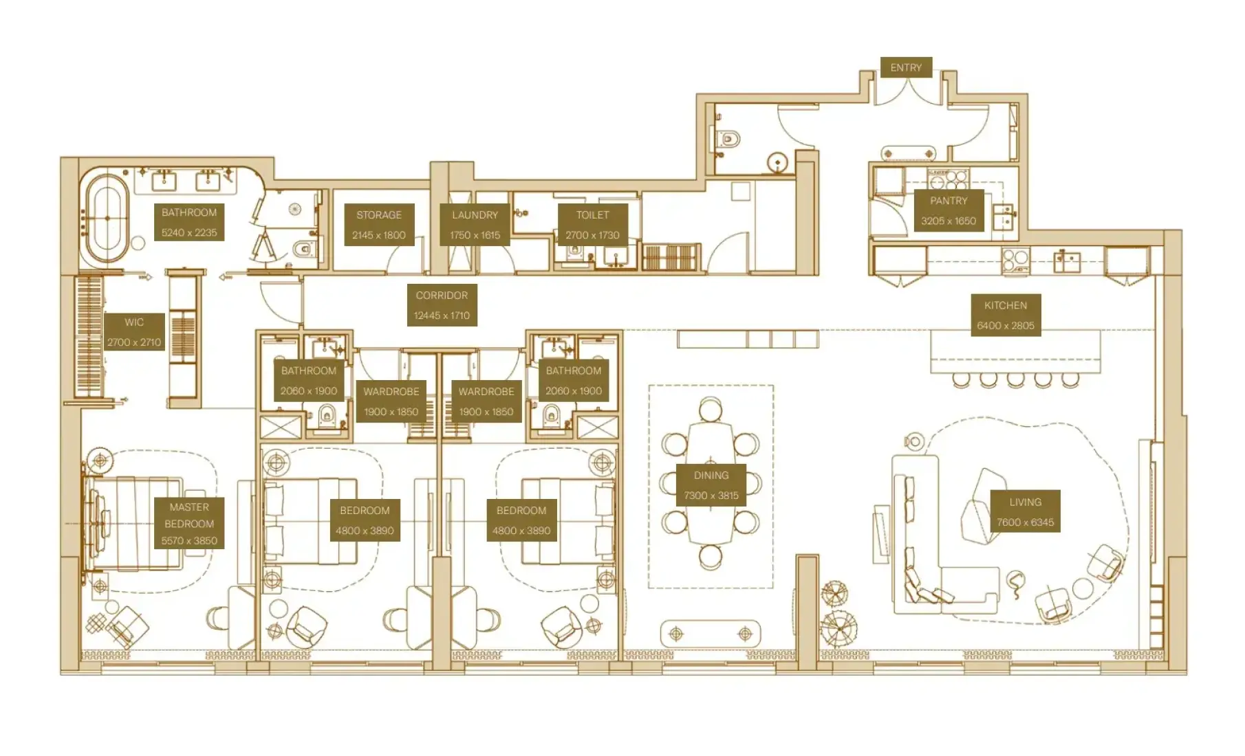 3 Bedrooms in Sofitel Residences
