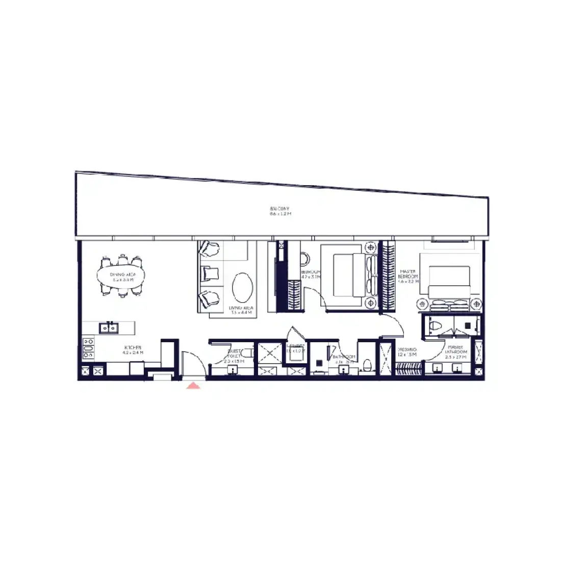 2 Bedrooms in Inaura Hotels & Residences