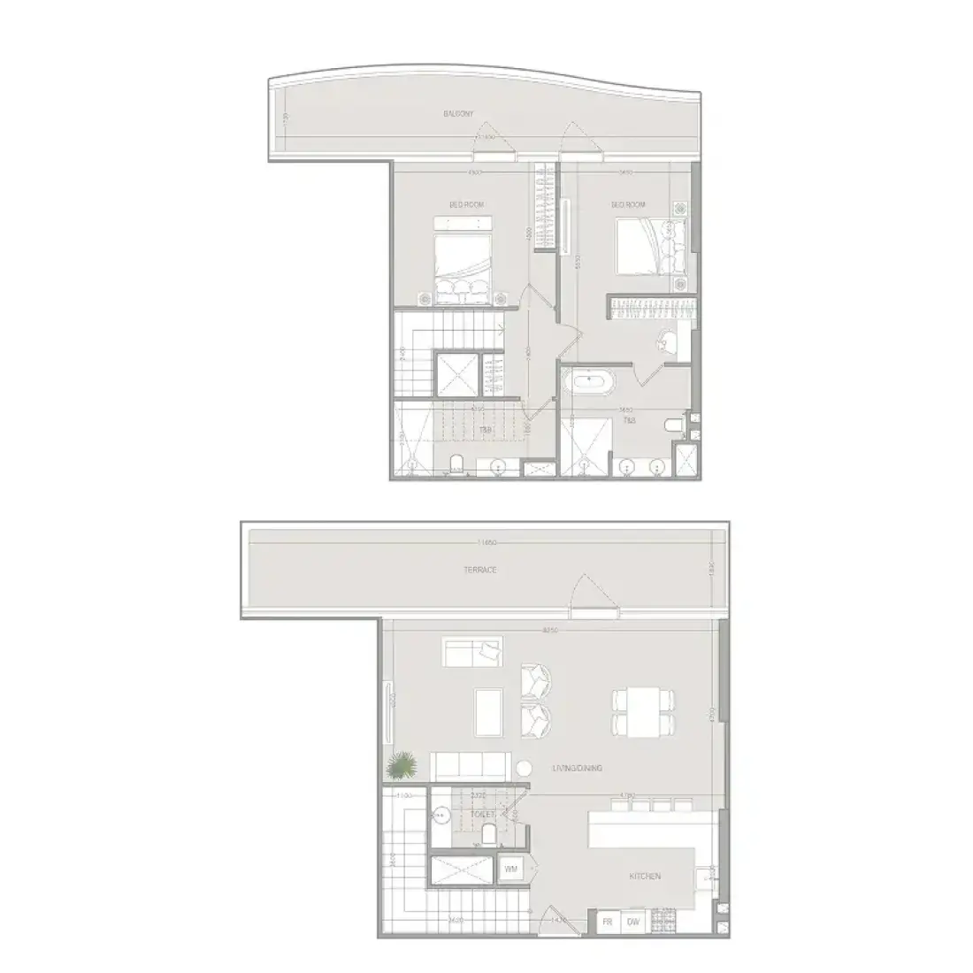 2 Bedrooms in A1LA Residence