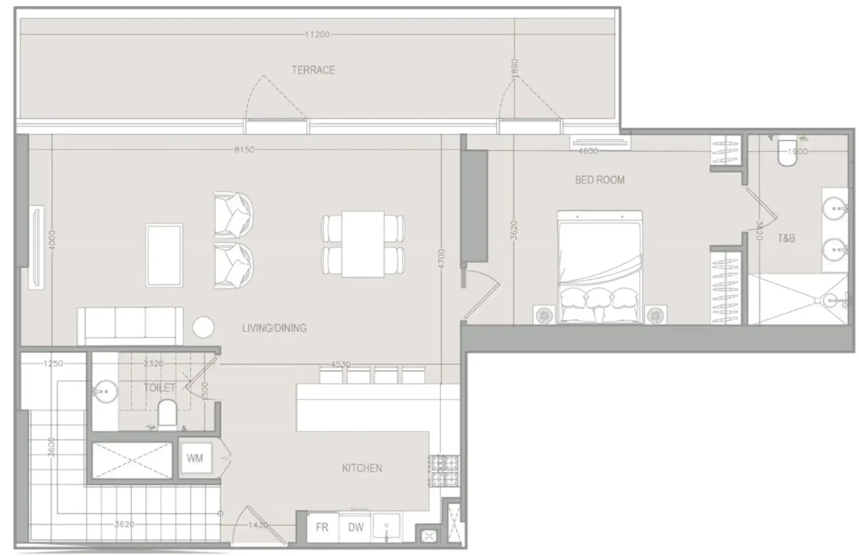 3 Bedrooms in A1LA Residence