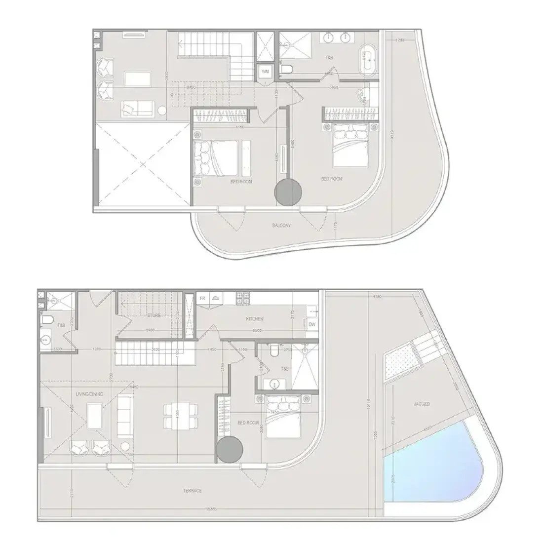 3 Bedrooms in A1LA Residence