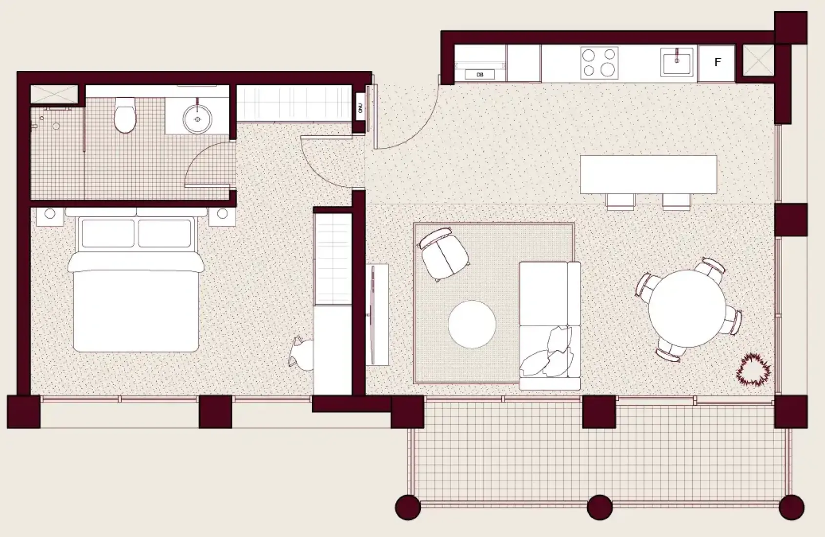 1 Bedroom in Enta Residences