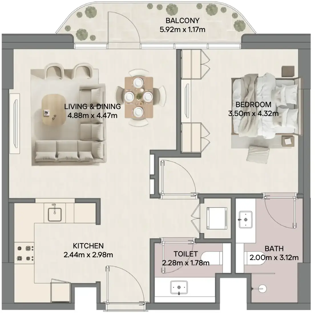 1 Bedroom in Mirasol II