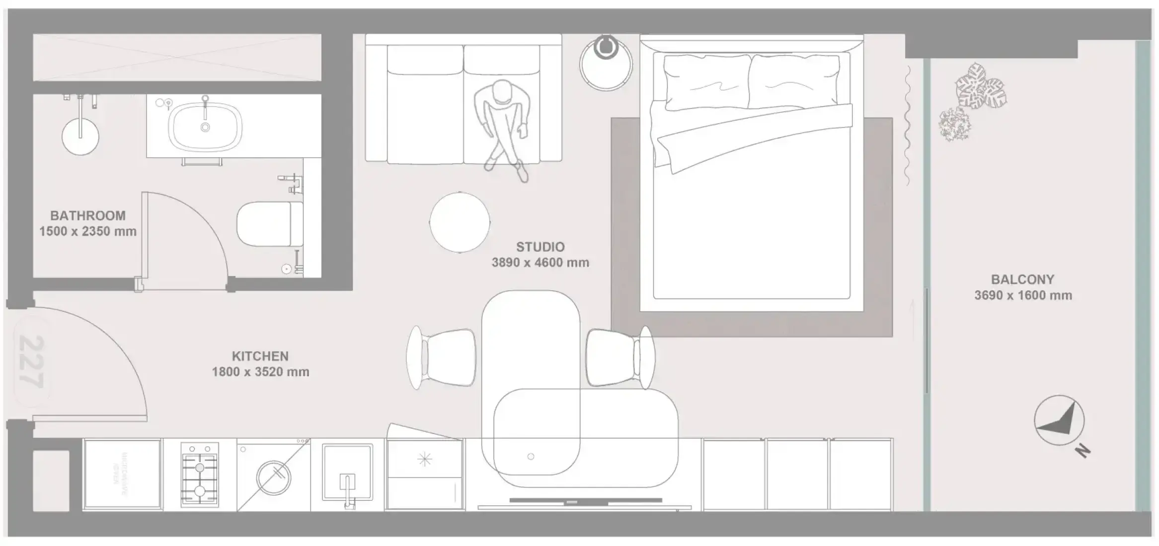 Studio in Linea by Holm