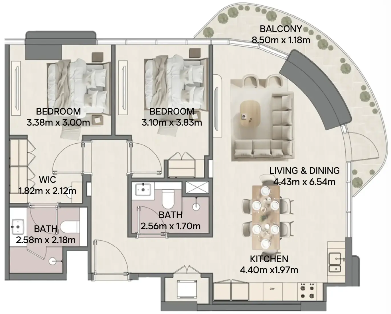 2 Bedrooms in Mirasol II