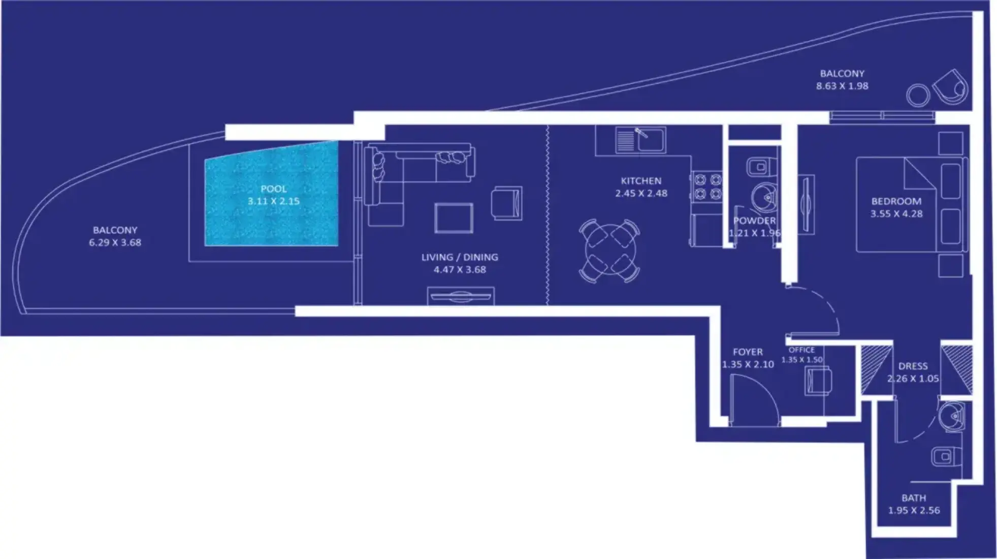 1 Bedroom in Oceanz 2