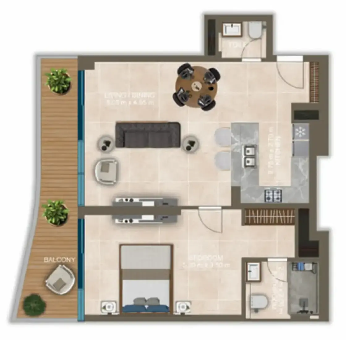 1 Bedroom in Nova Tower