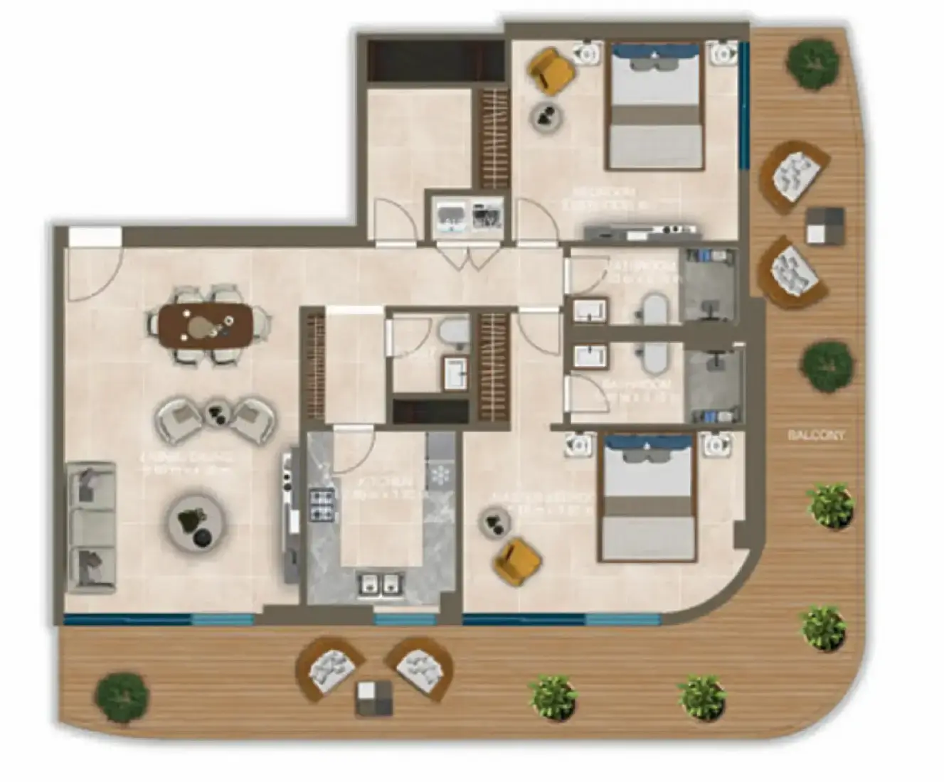 2 Bedrooms in Nova Tower