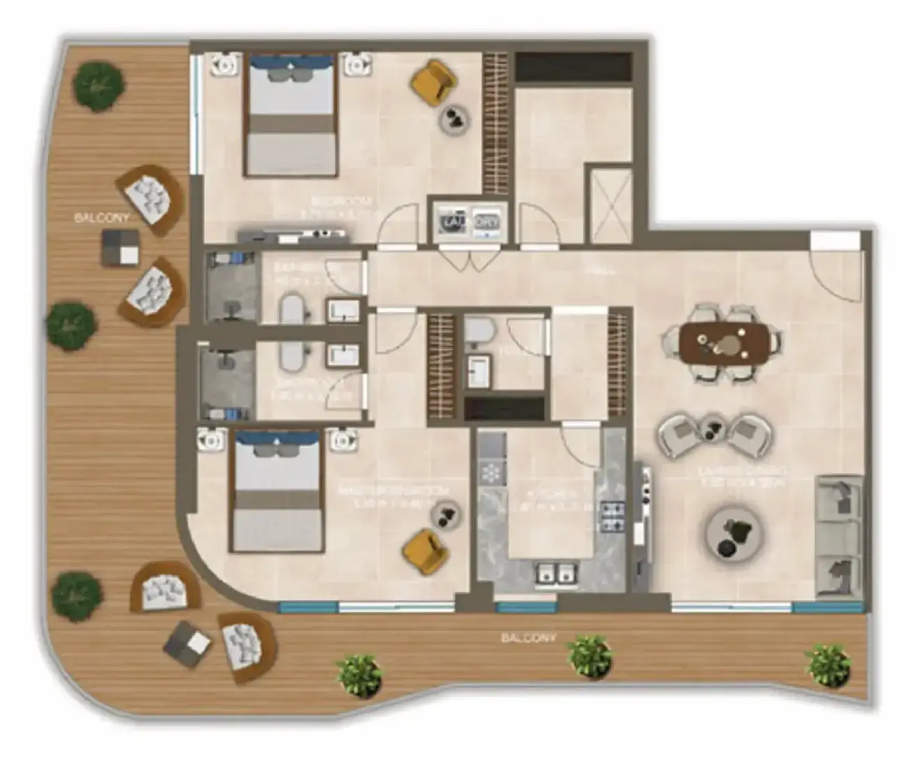 2 Bedrooms in Nova Tower