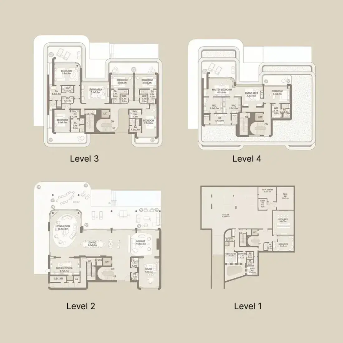7 Bedrooms in Jumeirah Asora Bay