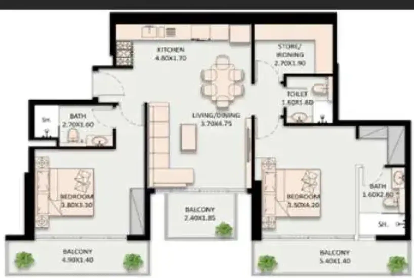 2 Bedrooms in Golden Wood Views V