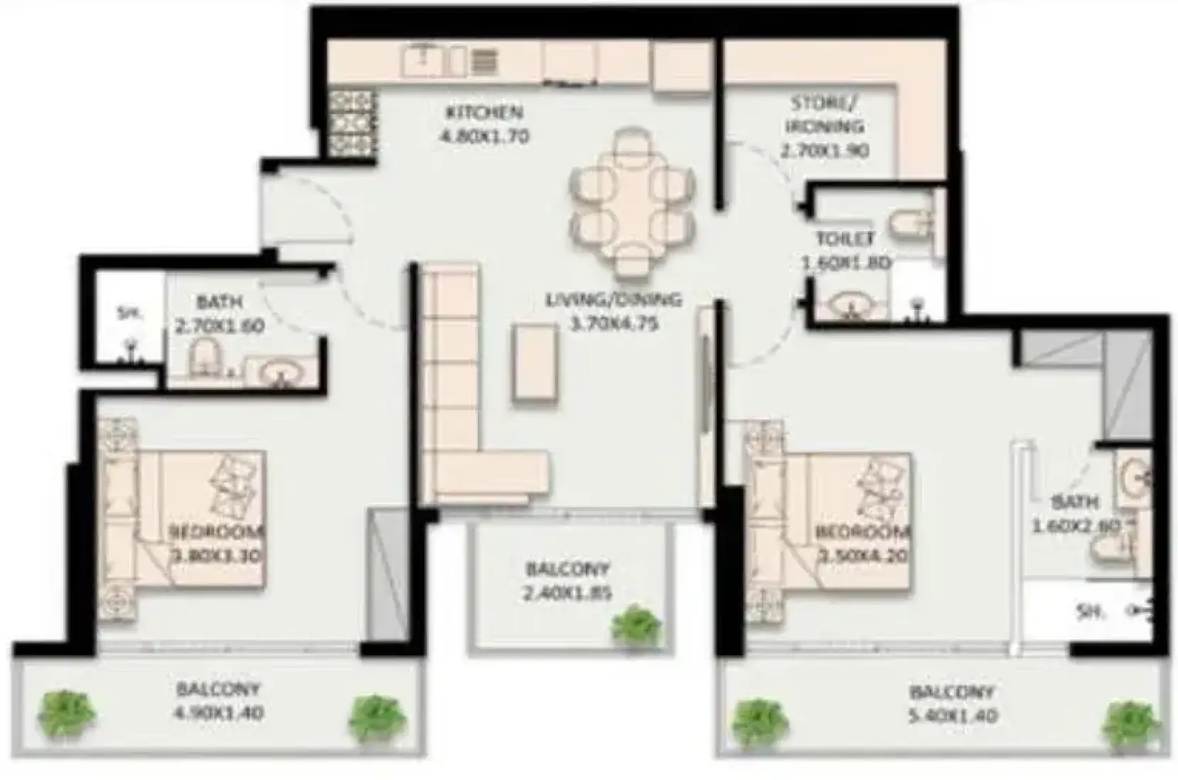 2 Bedrooms in Golden Wood Views V