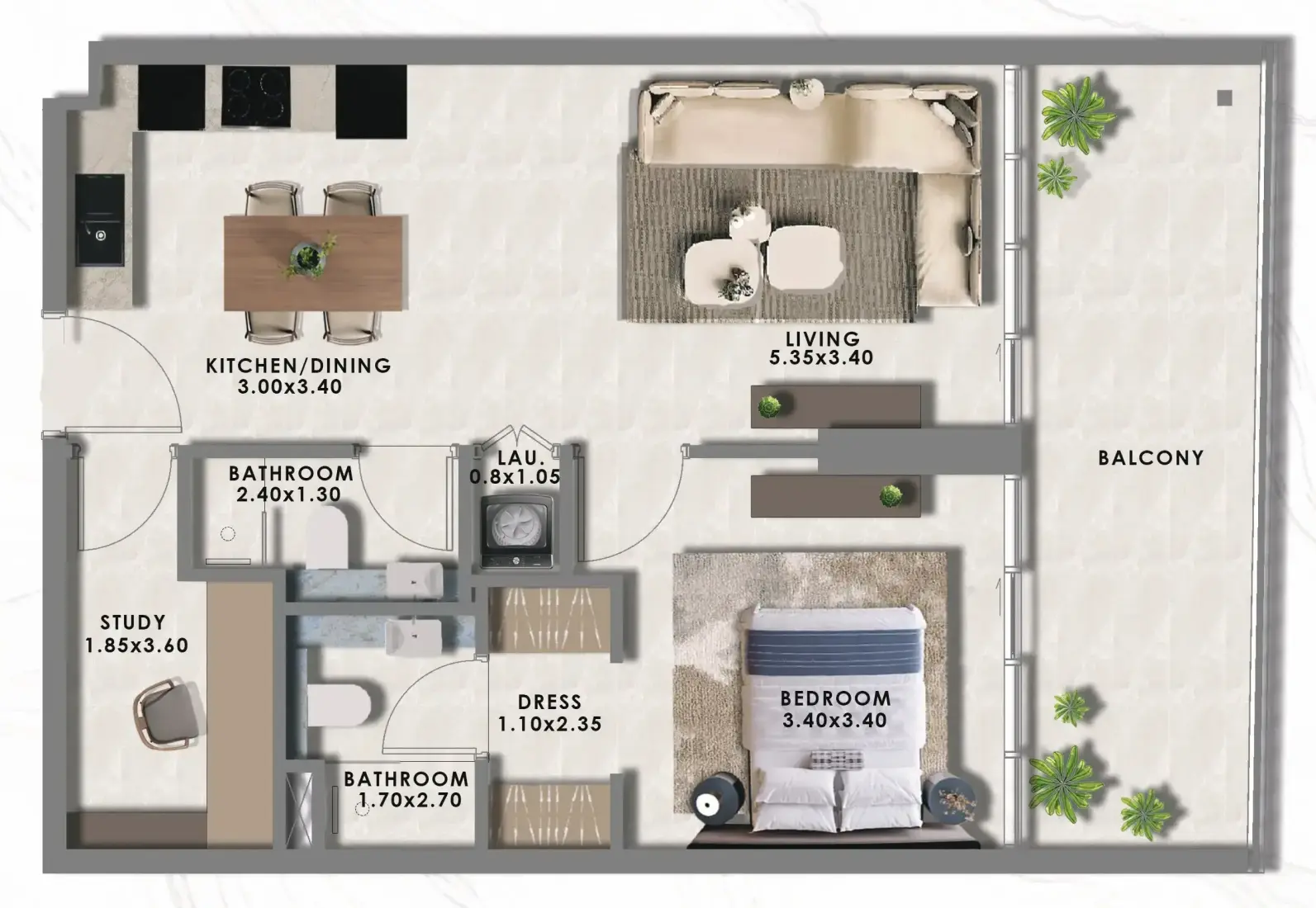 1.5 bedrooms in Floarea Lakes
