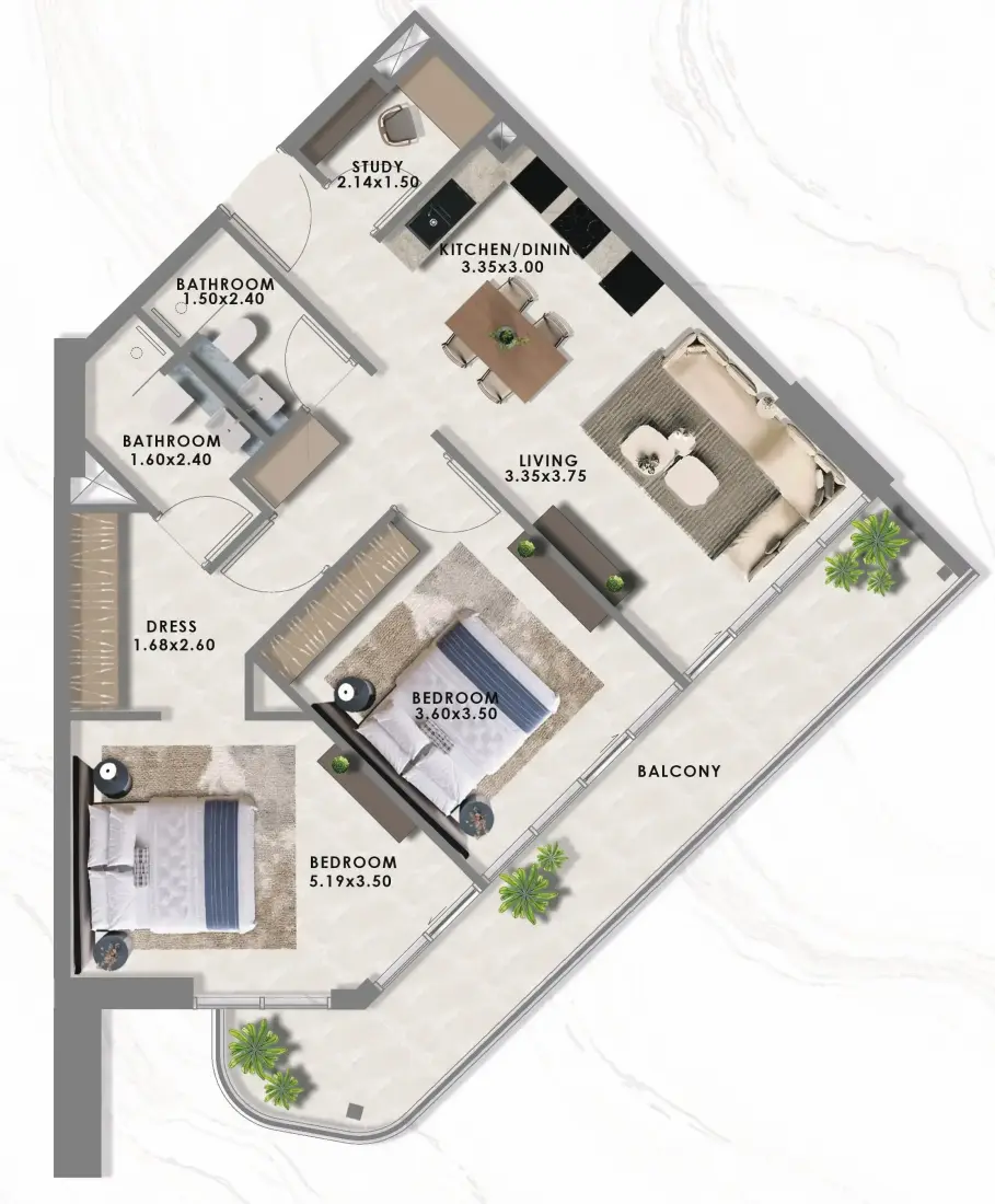 2.5 Bedrooms in Floarea Lakes