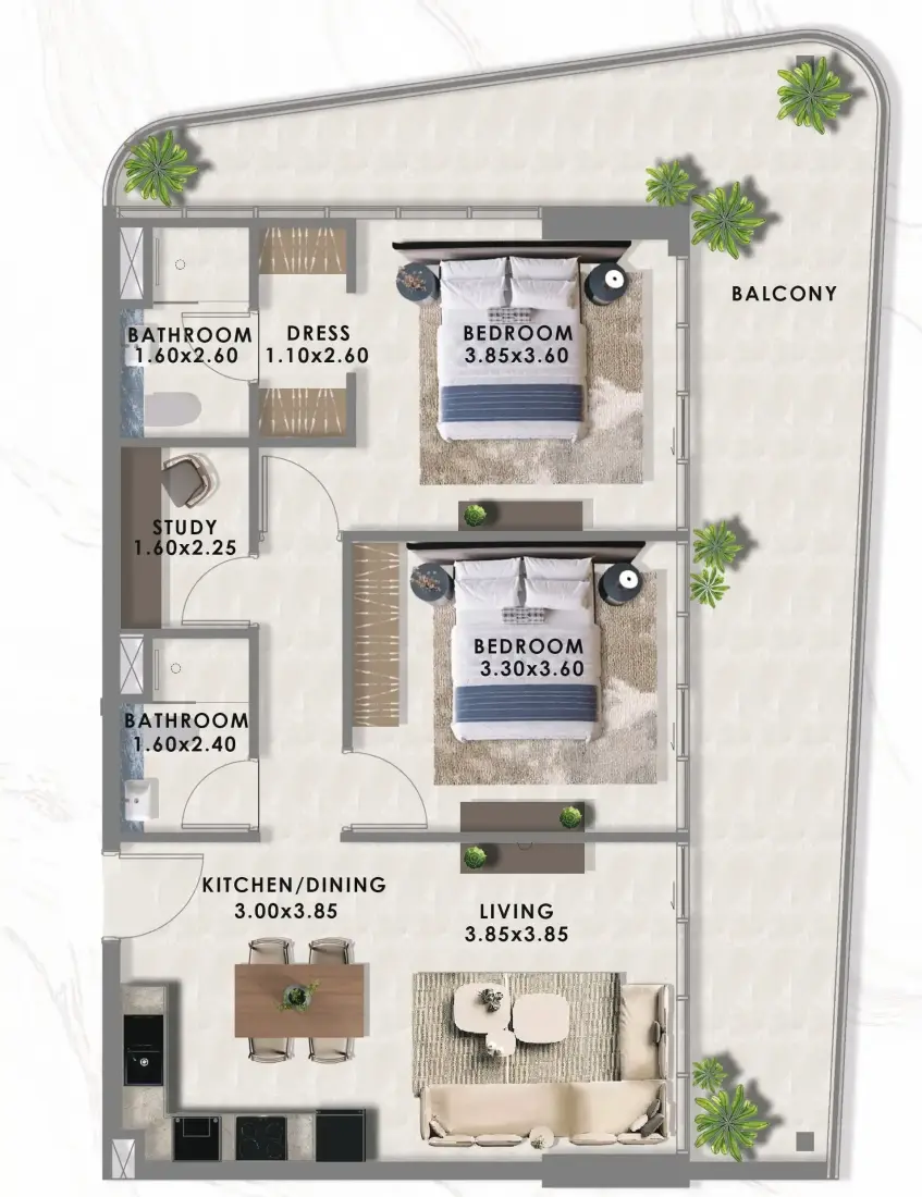 2.5 Bedrooms in Floarea Lakes
