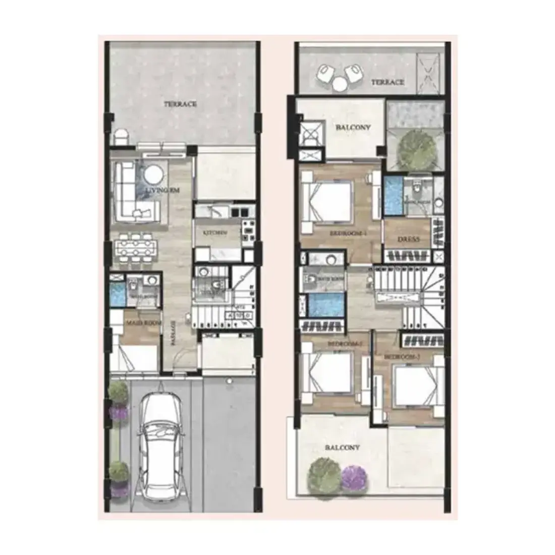 3 Bedrooms in Terva Homes
