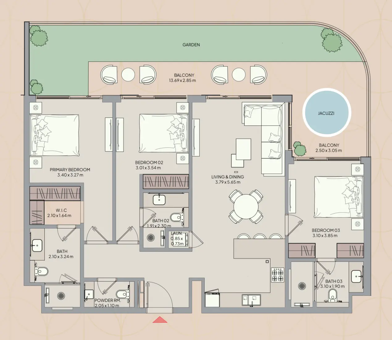 3 Bedrooms in Mayfair Nexus