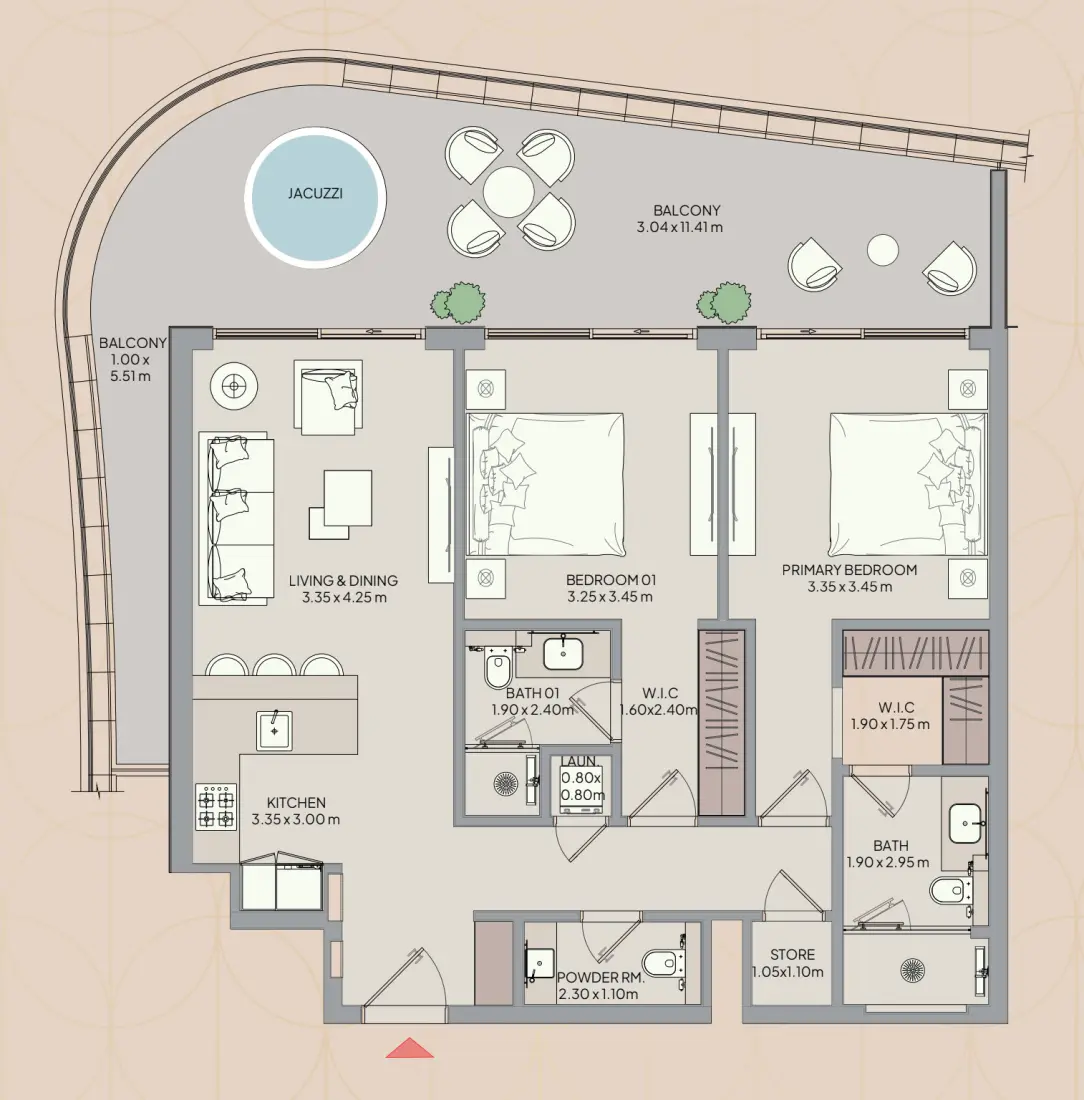 2 Bedrooms in Mayfair Nexus