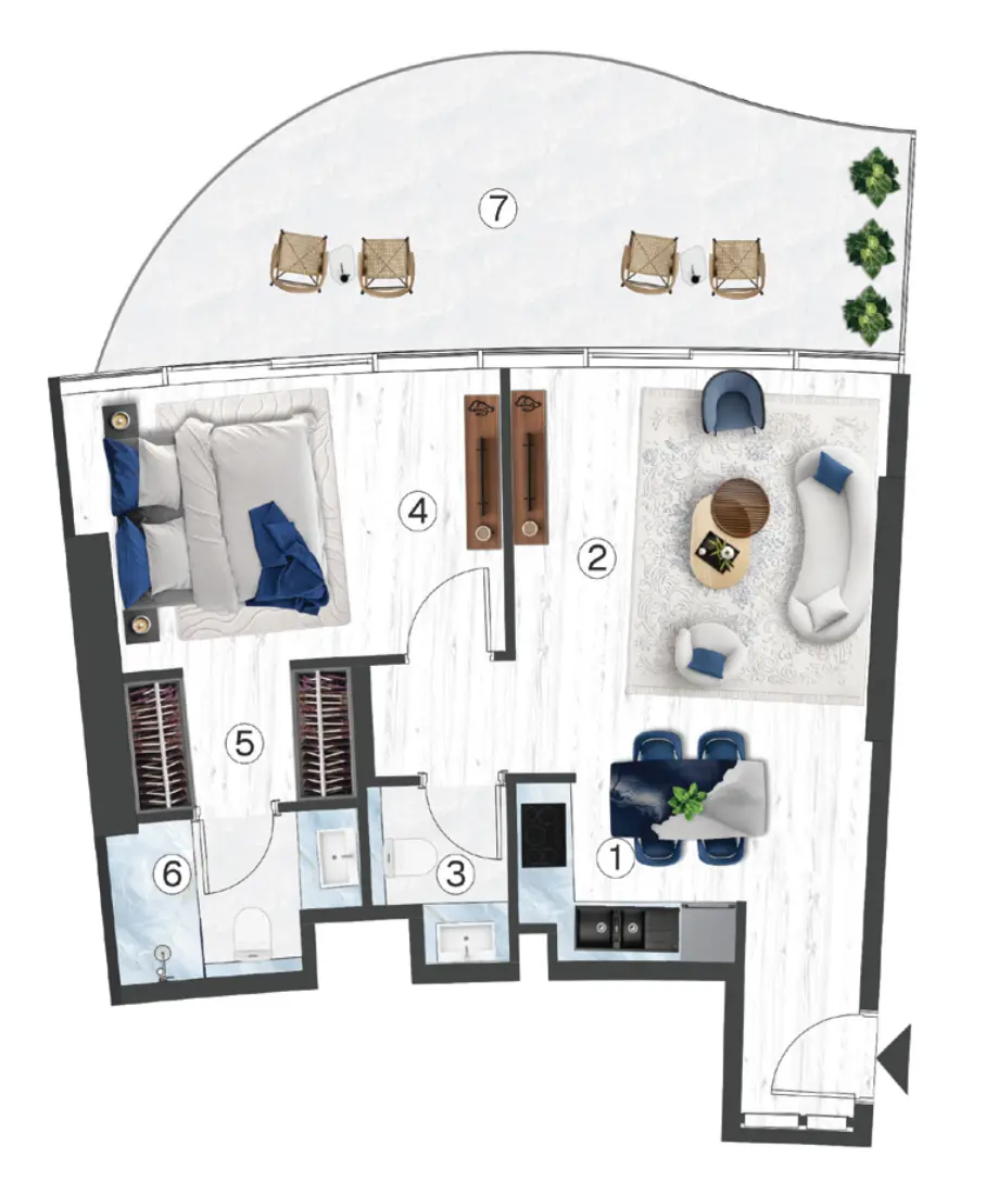 1 Bedroom in Radisson Blu Hotel & Residences