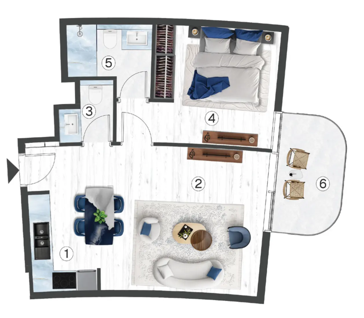 1 Bedroom in Radisson Blu Hotel & Residences