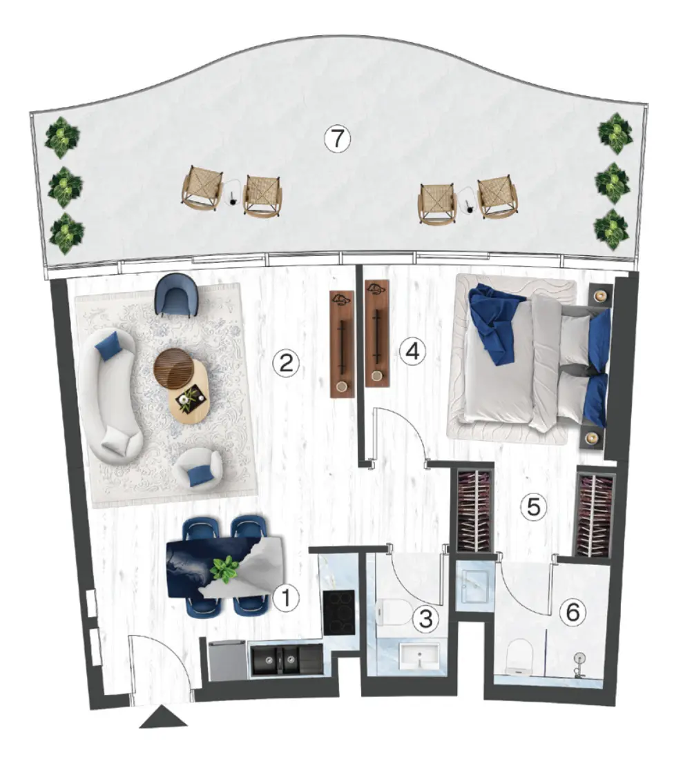 1 Bedroom in Radisson Blu Hotel & Residences