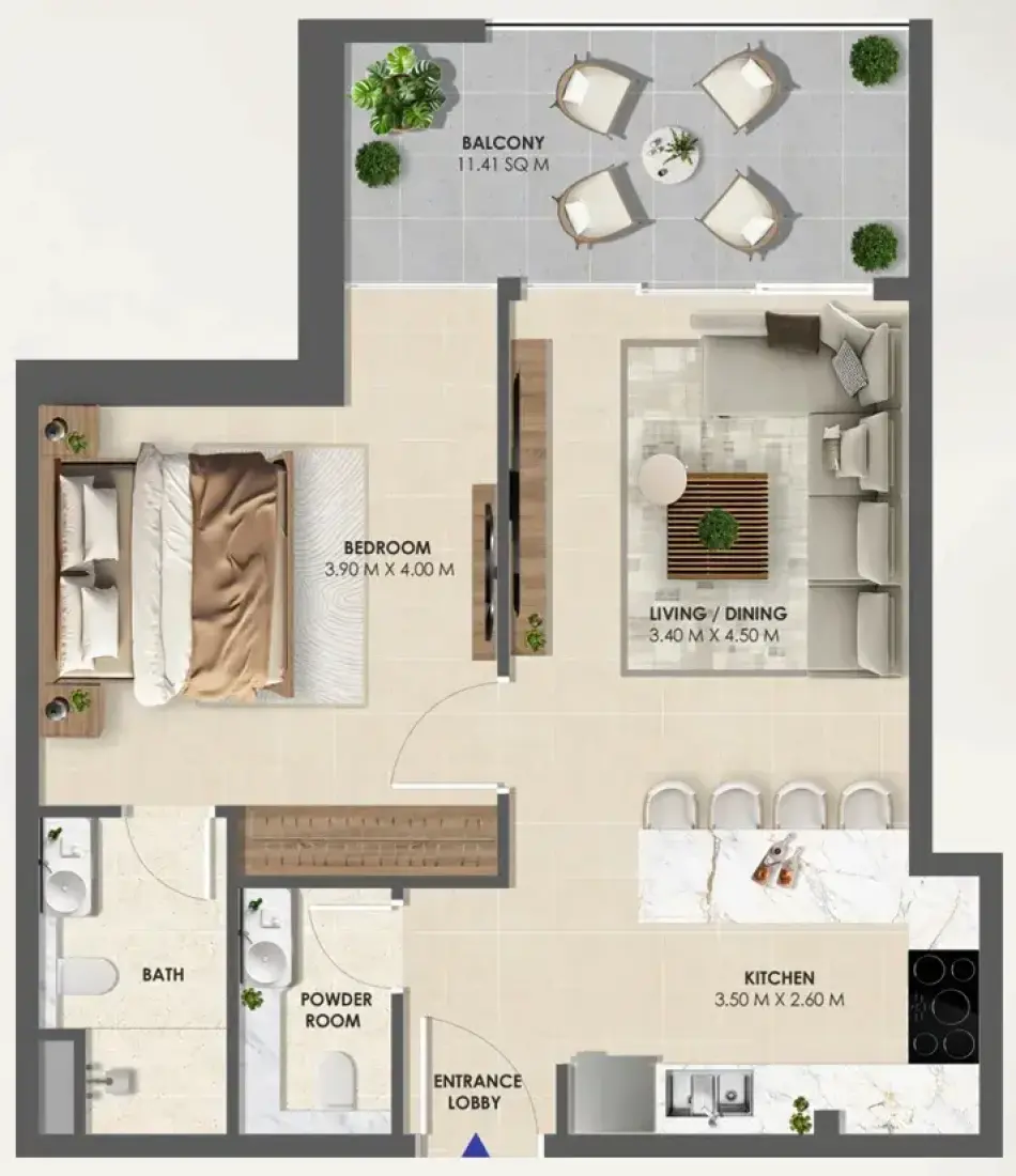 1 Bedroom in Vivida Residences
