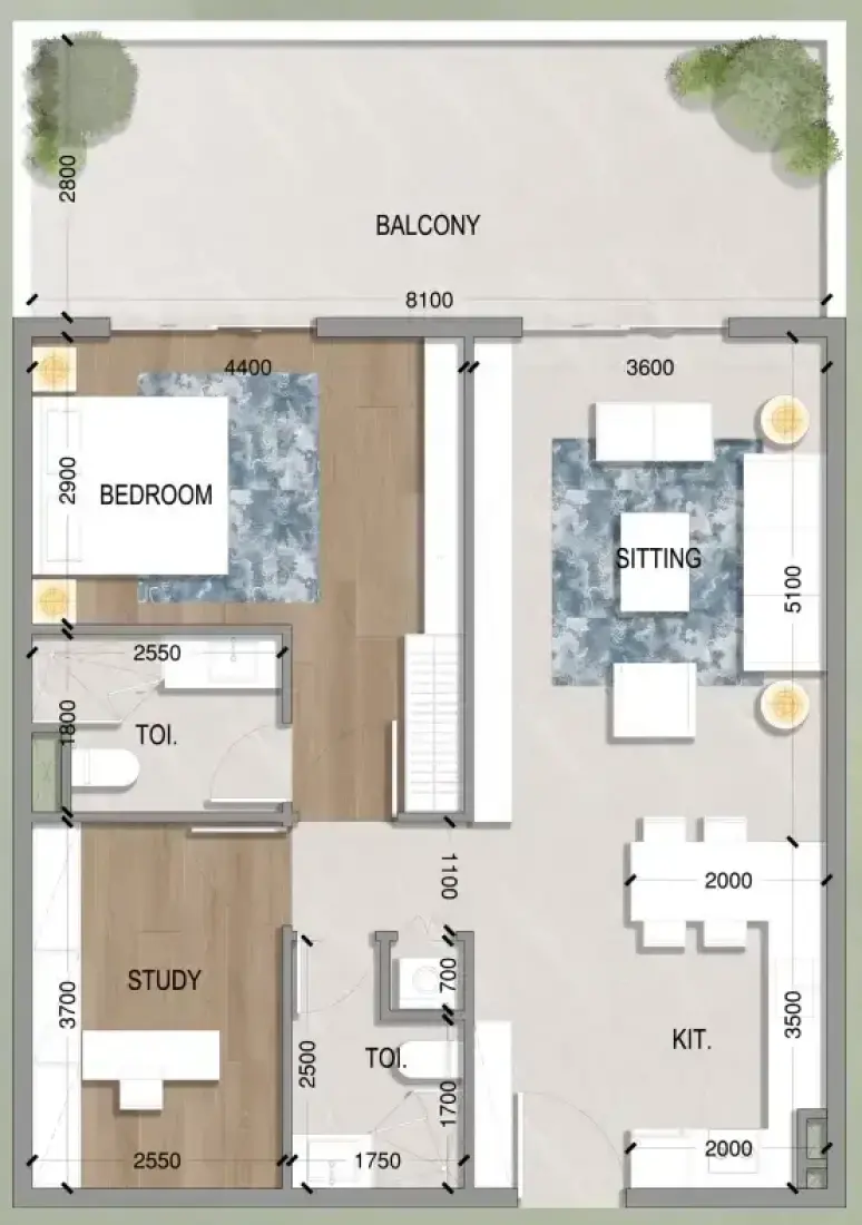 1 Bedroom in Oasis Residences