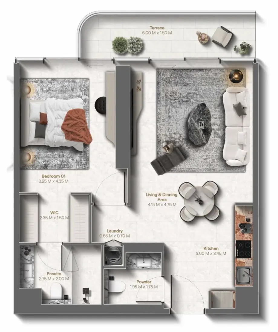 1 Bedroom in Le Château