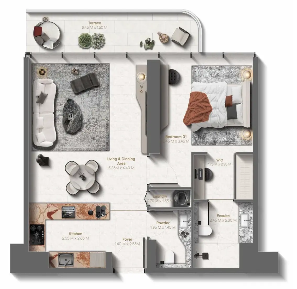 1 Bedroom in Le Château
