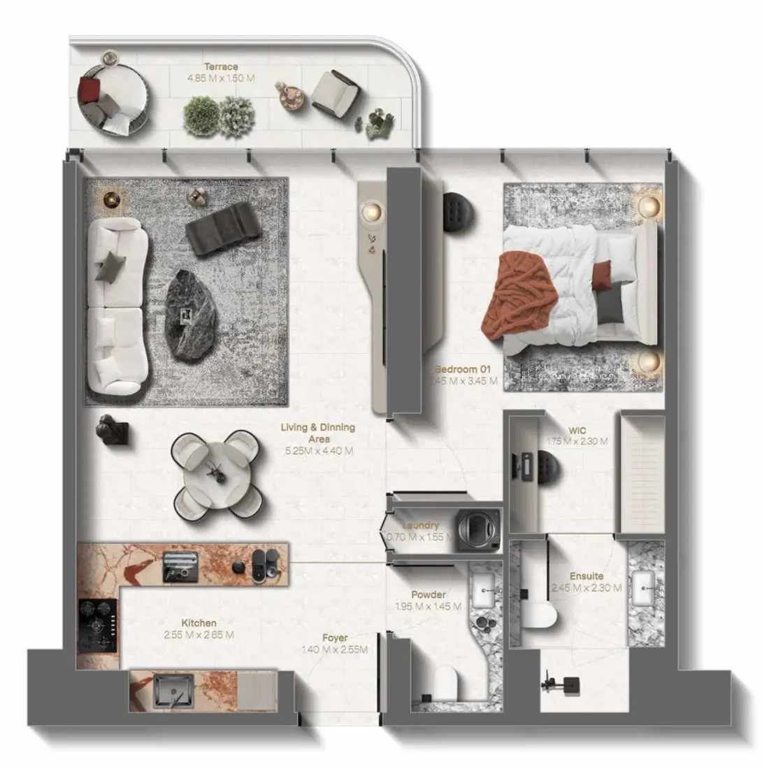 1 Bedroom in Le Château