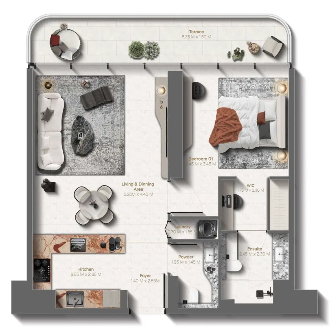 1 Bedroom in Le Château