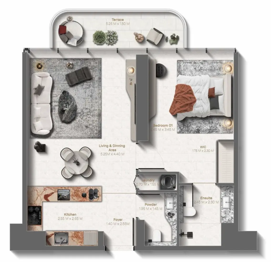 1 Bedroom in Le Château