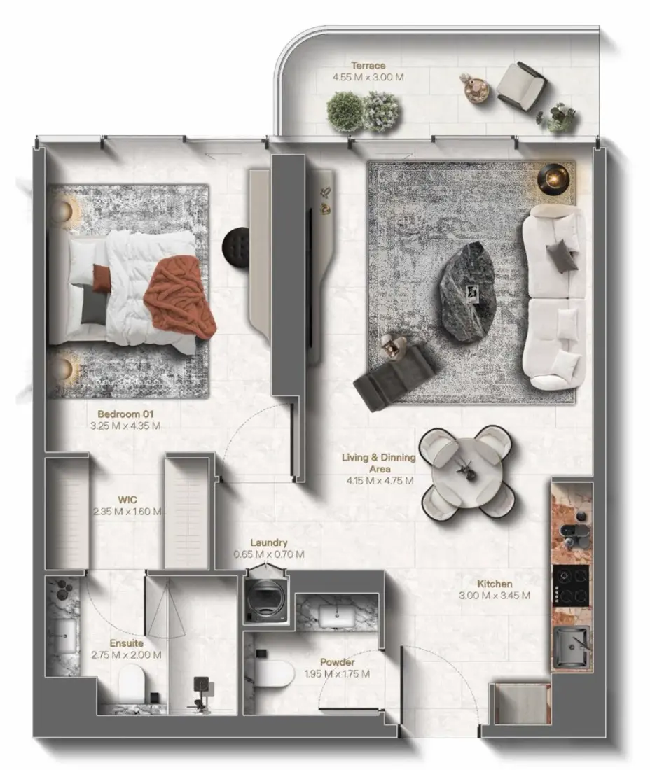 1 Bedroom in Le Château