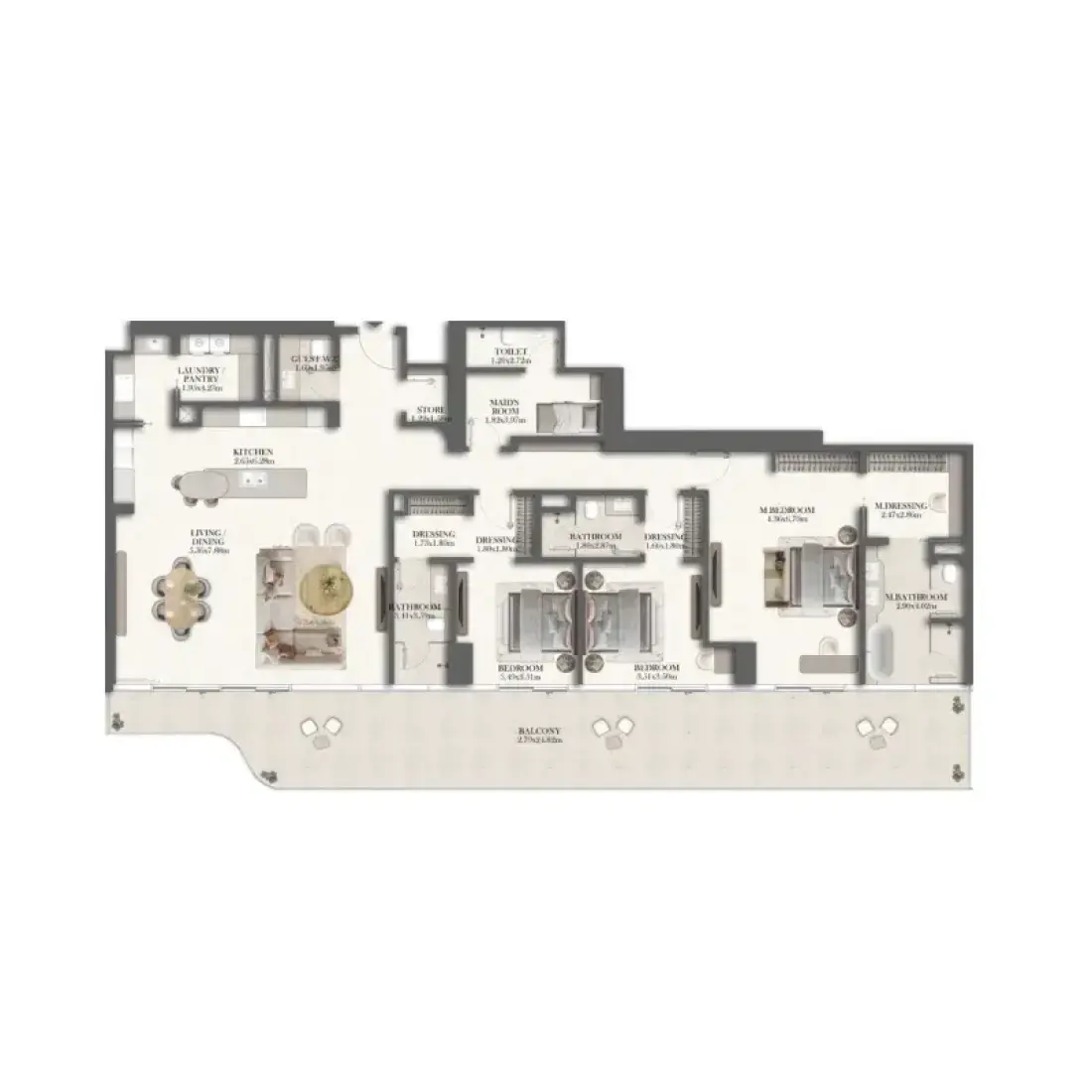 3 Bedrooms in Jumeirah Residences
