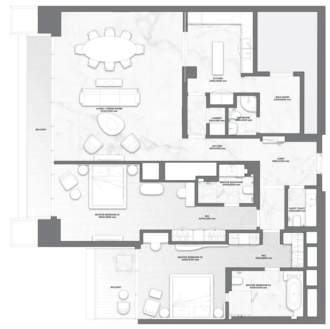 2 Bedrooms in Pagani,  Da Vinci Tower