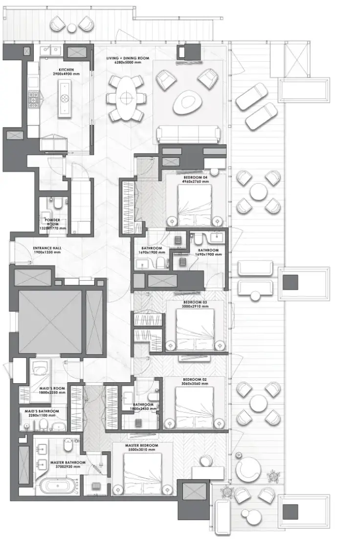 4 Bedrooms in Pagani,  Da Vinci Tower