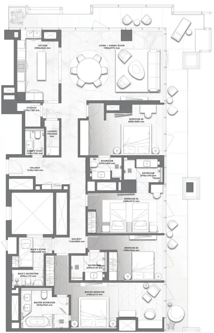 4 Bedrooms in Pagani,  Da Vinci Tower