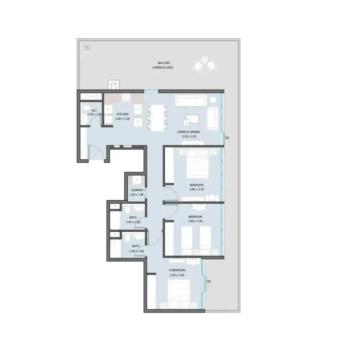 3 Bedrooms in Sila