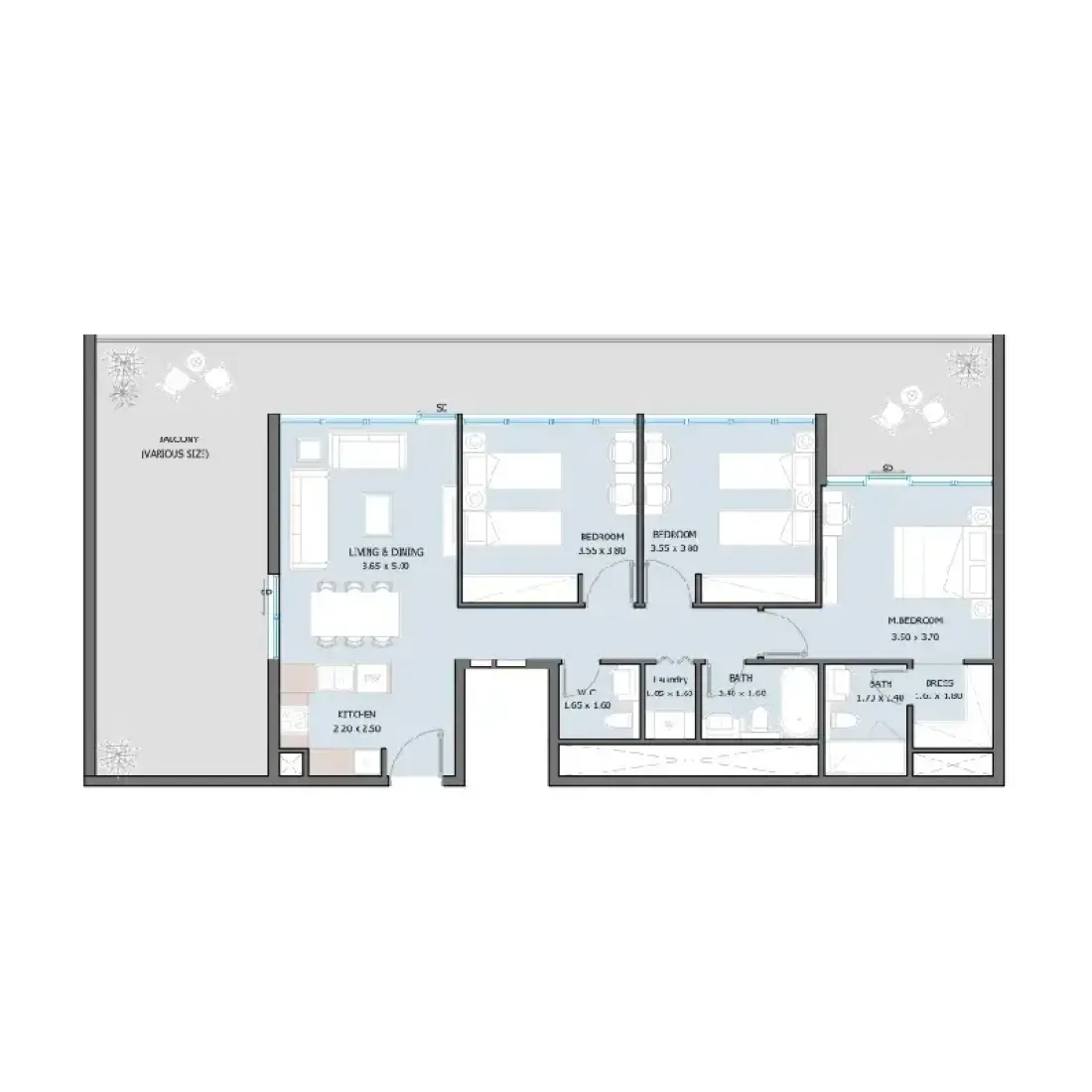 3 Bedrooms in Sila