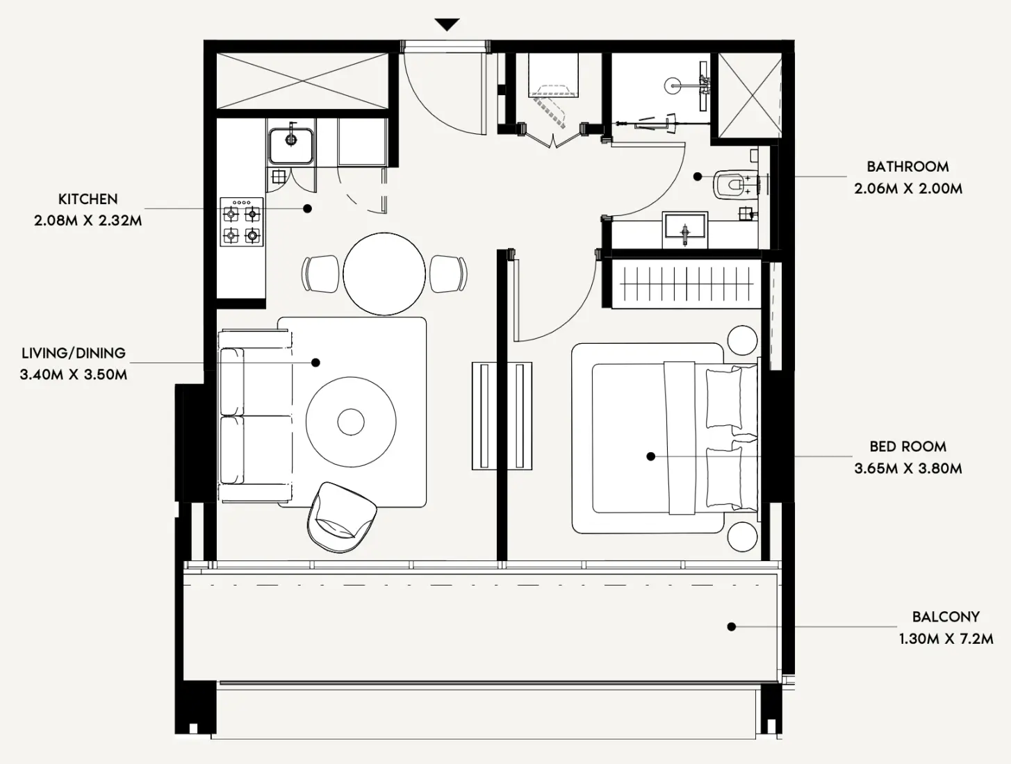 1 Bedroom in Azizi Creek Views 4