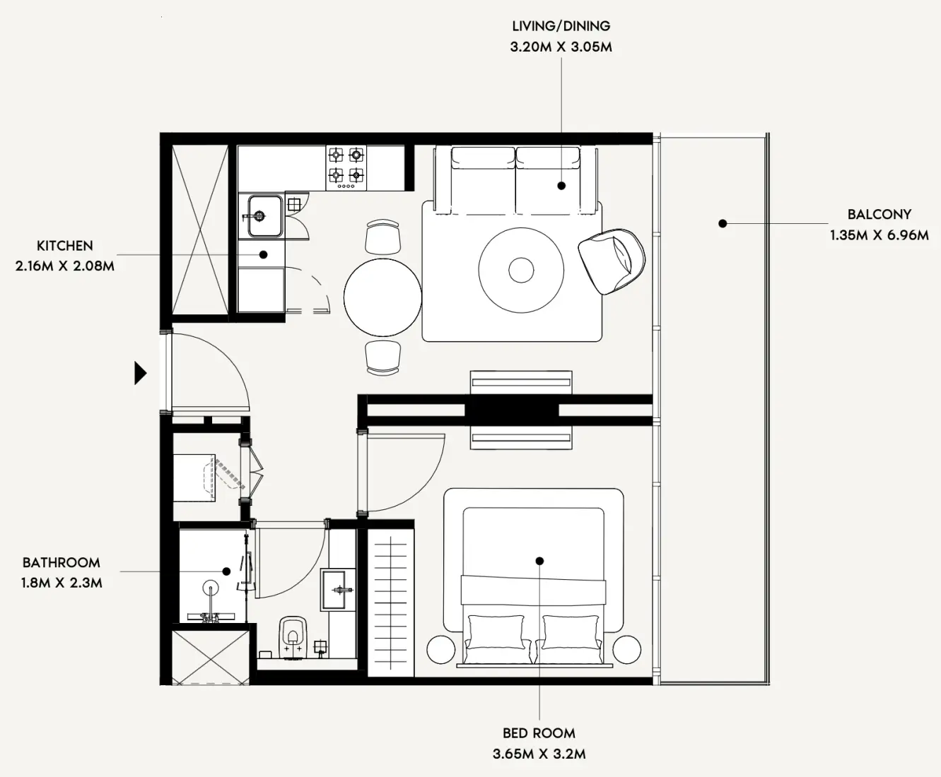 1 Bedroom in Azizi Creek Views 4