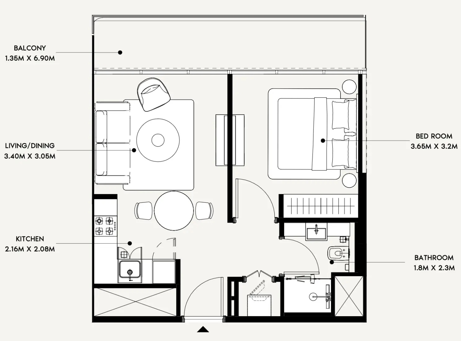 1 Bedroom in Azizi Creek Views 4